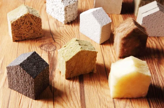 View of various types of insulation materials used by insulation installation professionals