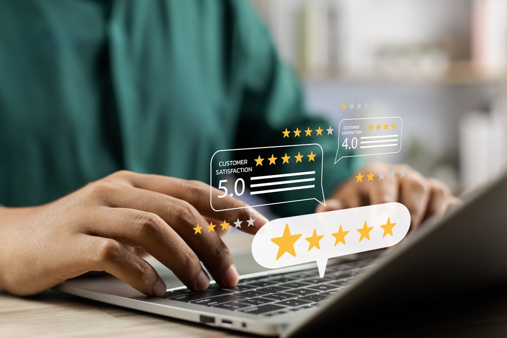 A view of customer reviews for affordable air conditioner tune-up services showing high satisfaction ratings.
