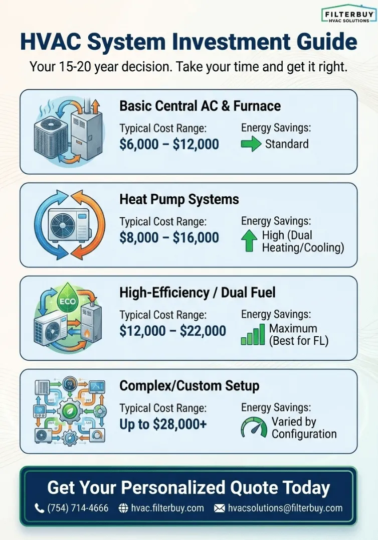 Infographic of Cost of New HVAC Unit for House: What to Expect and How to Save