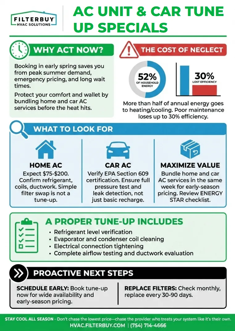 Infographic of AC Unit Tune Up & Car Specials Near Me: Save More on Cooling Comfort and Local Auto Deals You Won’t Want to Miss This Season